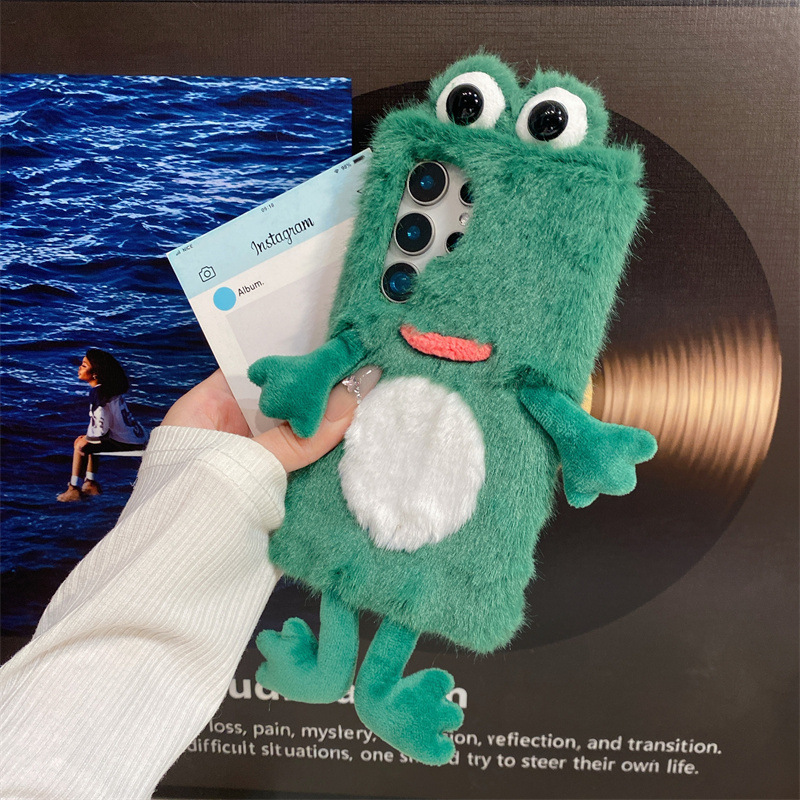 Plush Frog Phone Case, Cute Gr - Samsung Galaxy S24 recension och pris